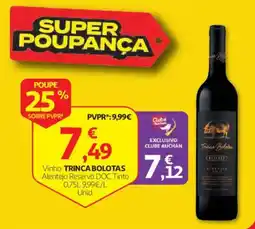 Auchan Vinho Trinca Bolotas promoção