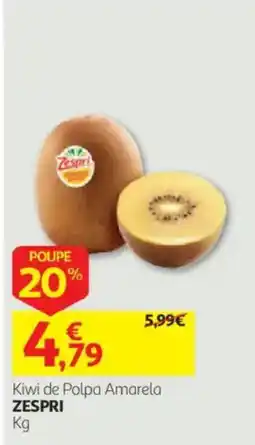 Auchan Kiwi de Polpa Amarela Zespri promoção