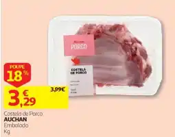 Auchan Costela de Porco Auchan promoção