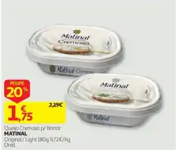 Auchan Queijo Cremoso p/ Barrar Matinal promoção