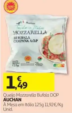 Auchan Queijo Mozzarella Bufala DOP Auchan promoção