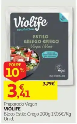 Auchan Preparado Vegan Violife promoção