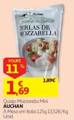 Auchan Queijo Mozzarella Mini Auchan promoção