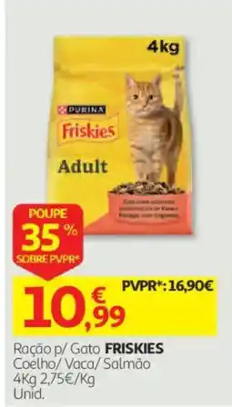 Auchan Ração p/ Gato FRISKIES promoção