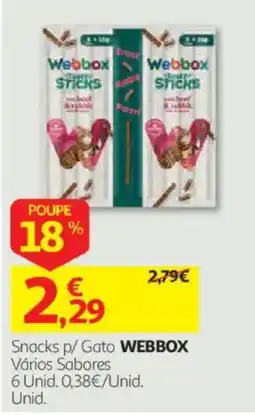 Auchan Snacks p/ Gato WEBBOX promoção