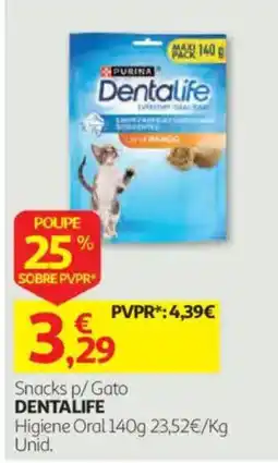 Auchan Snacks p/ Gato DENTALIFE promoção