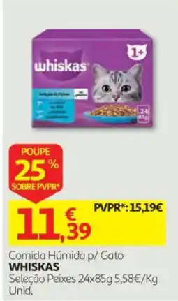 Auchan Comida Húmida p/ Gato Whiskas promoção