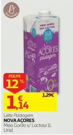 Auchan Leite Pastagem Nova Açores promoção