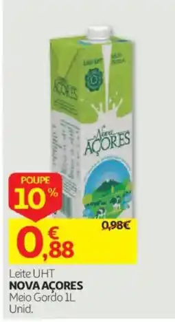 Auchan Leite UHT Nova Açores promoção