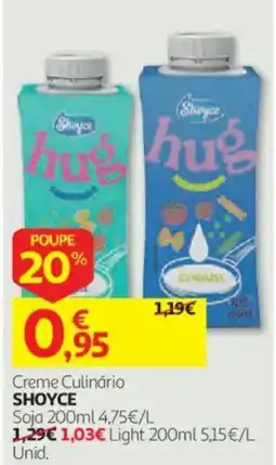 Auchan Creme Culinário Shoyce promoção
