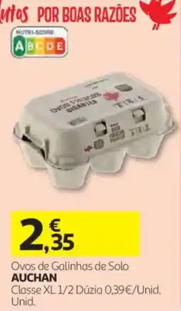 Auchan Ovos de Galinhas de Solo Auchan promoção
