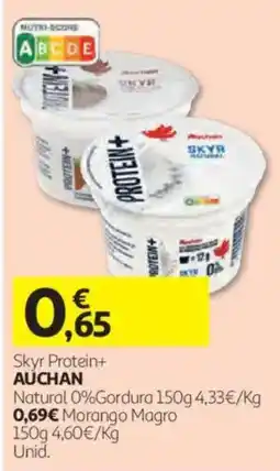 Auchan skyr protein+ auchan promoção