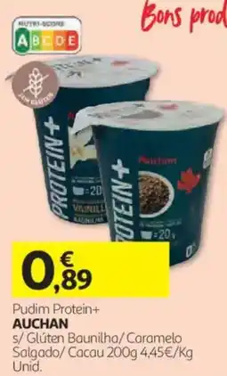Auchan Pudim Protein+ Auchan promoção