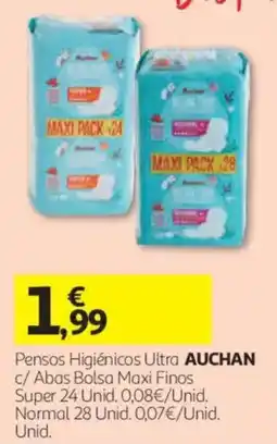 Auchan Pensos Higiênicos Ultra Auchan promoção