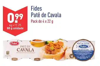 ALDI Fides Patê de Cavala 88g promoção