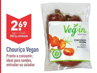 ALDI Chouriço Vegan 200g promoção
