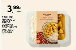 Continente Bom dia Continente - caril de frango c/ arroz cozinha promoção