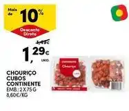 Continente Bom dia Continente - chouriço cubos promoção