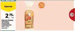 Continente Bom dia Continente - pão de forma integral s/gluten promoção