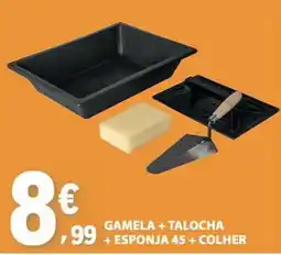 E.Leclerc Gamela + talochoa + esponja 45 + colher promoção