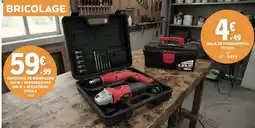 E.Leclerc Conjunto de berbequim 500 w + rebarbadora 500 w + acessórios itools promoção