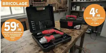 Conjunto de berbequim 500 w + rebarbadora 500 w + acessórios itools