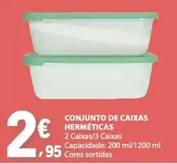E.Leclerc Conjunto de caixas herméticas promoção