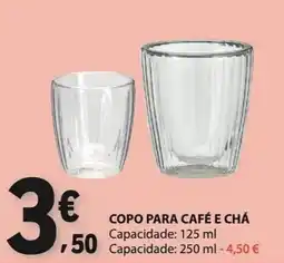 E.Leclerc copo para café e chá promoção