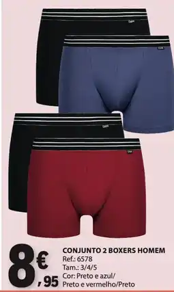 E.Leclerc Conjunto 2 boxers homem promoção