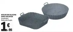 E.Leclerc Molde em silicone para air fryer quadrado/redondo/duplo promoção