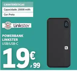 E.Leclerc Powerbank linkster usb/usb-c promoção