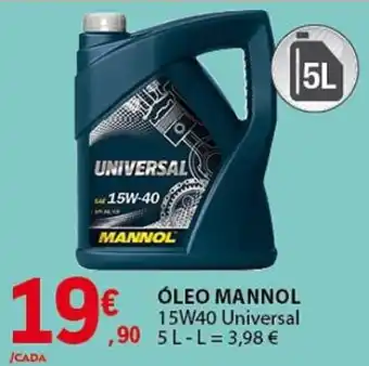 óleo mannol 15w40 universal