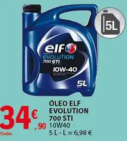 E.Leclerc óleo elf evolution 700 sti 10W40 promoção