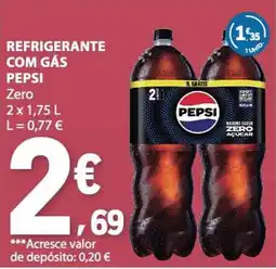 E.Leclerc Refrigerante com gás pepsi zero promoção