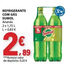 E.Leclerc Refrigerante com gás sumol ananás promoção