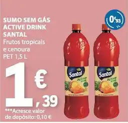 E.Leclerc Sumo sem gás active drink santal promoção