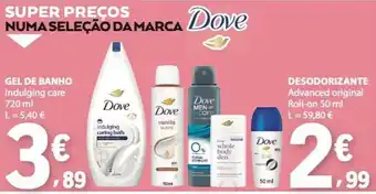 Dove gel de banho indulging care