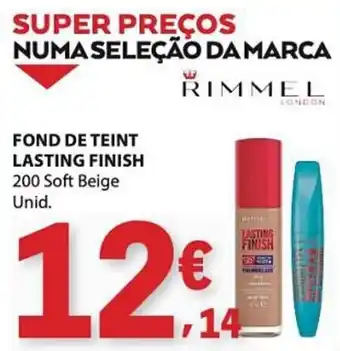 Fond de teint lasting finish rimmel london 200 soft beige