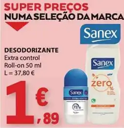 E.Leclerc Sanex desodorante extra control promoção
