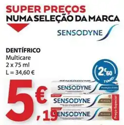 E.Leclerc Dentífrico sensodyne multicare promoção