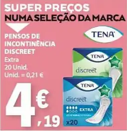 E.Leclerc Pensos de incontinência discreet promoção