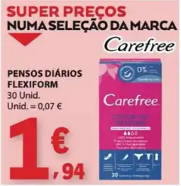E.Leclerc pensos diários flexiform carefree promoção