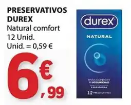 E.Leclerc preservativos durex natural comfort promoção