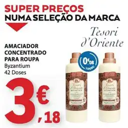 E.Leclerc amaciador concentrado para roupa byzantium promoção