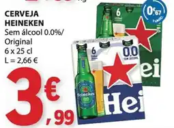 E.Leclerc Cerveja Heineken Sem álcool 0.0% Original promoção