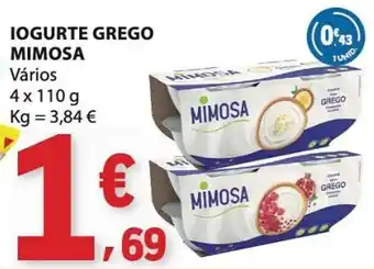 Iogurte grego mimosa