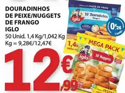 E.Leclerc douradinhos de peixe/nuggets de frango iglo promoção
