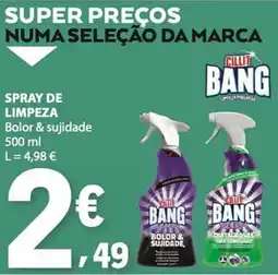 E.Leclerc cillit bang spray de limpeza bolor & sujidade promoção