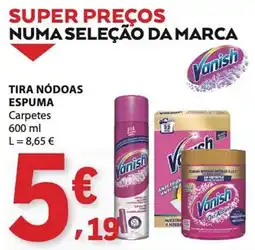 E.Leclerc Vanish tira nódoas espuma promoção