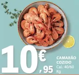 E.Leclerc Camarão cozido promoção